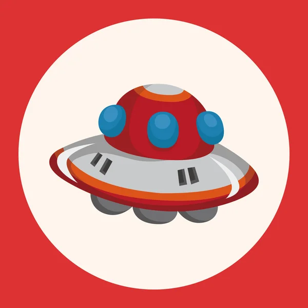 UFO tematu elementy ikony elementu — Wektor stockowy