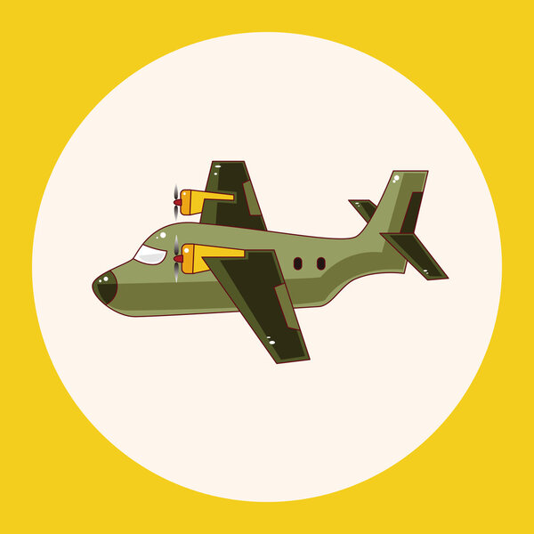 transportation airplane theme elements icon element