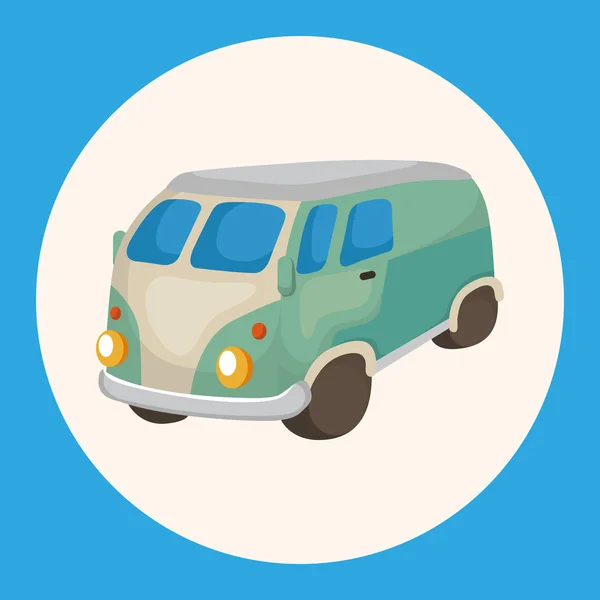 Elementos del tema del coche transporte elemento icono — Vector de stock