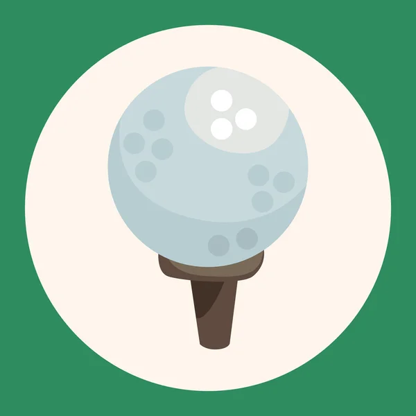 Golf utrustning tema element ikonen element — Stock vektor