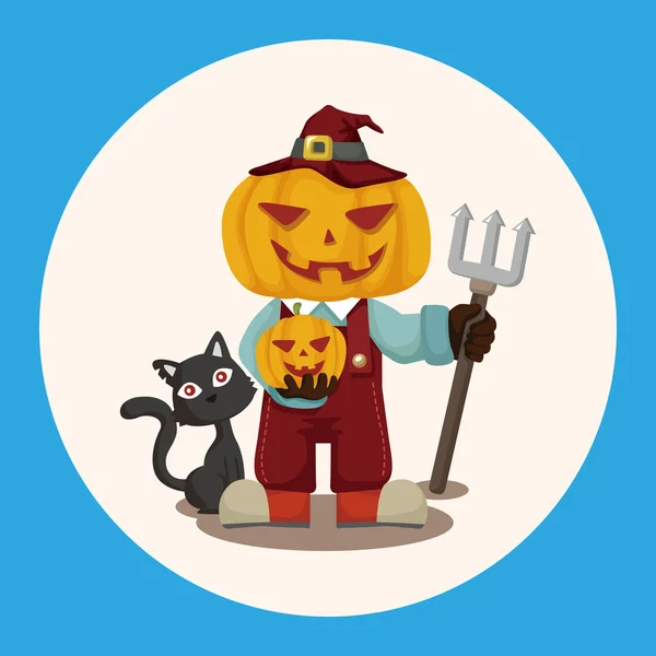 Элемент иконок тематики костюма Хэллоуина — стоковый вектор
