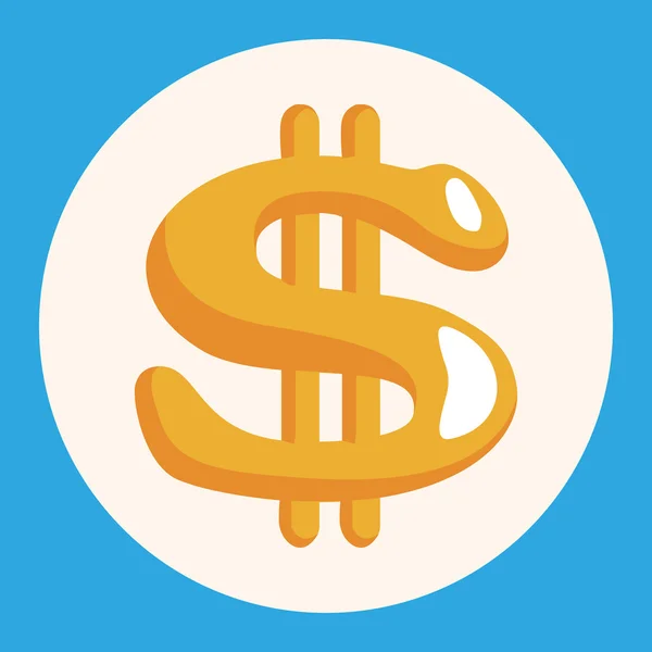 Financial money theme elements icon element — Stock Vector