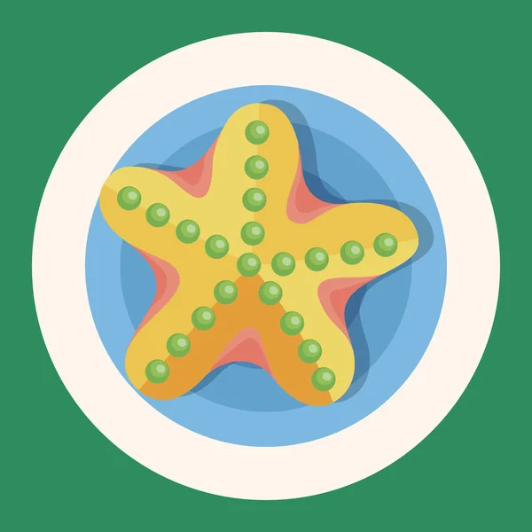 Zee dier starfish cartoon thema elementen pictogram element — Stockvector