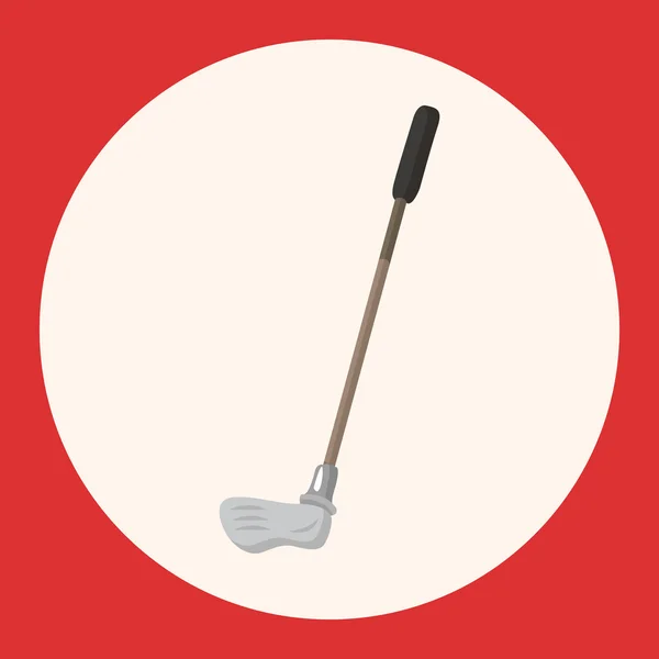 Golfausrüstung Thema Elemente Symbol-Element — Stockvektor