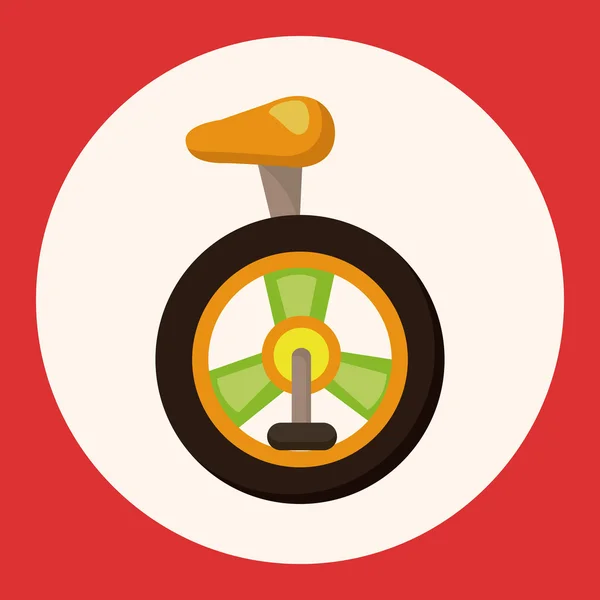 Circus unicycle theme elements icon element — Stock Vector