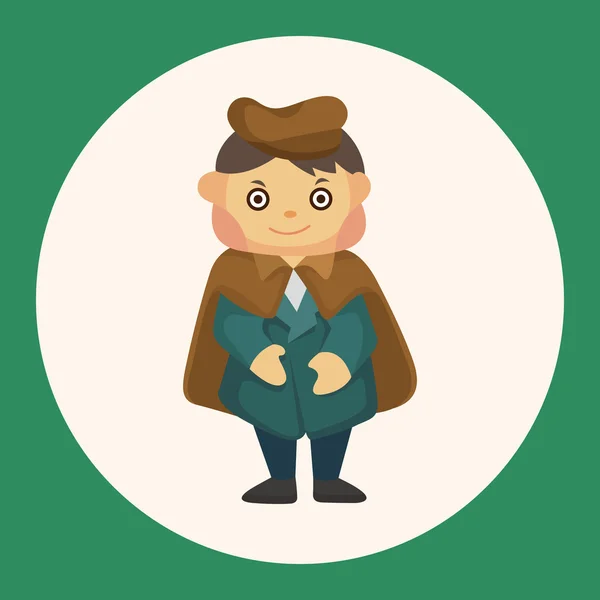 Detective tema elementos icono elemento — Vector de stock