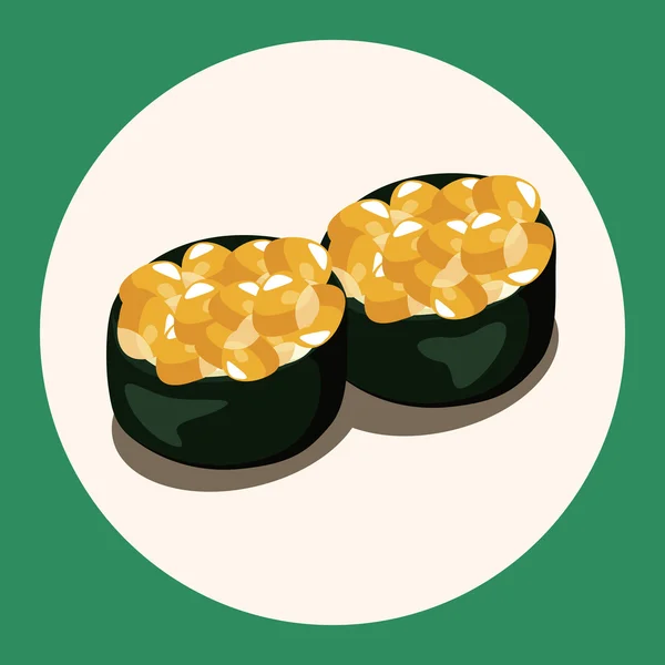 Sushi élément thème élément icône — Image vectorielle