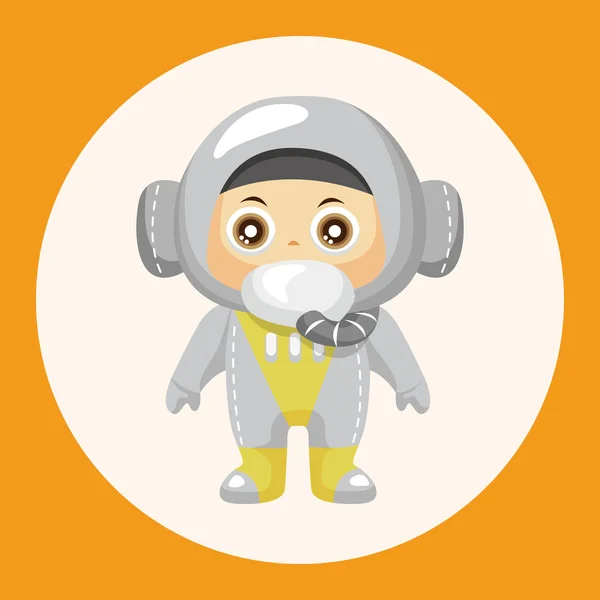 Space astronaut theme elements icon element — Stock Vector