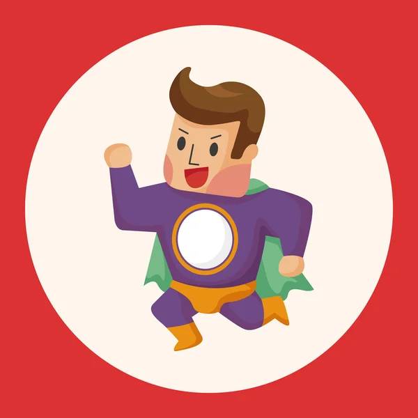 Superman thema elementen pictogram element — Stockvector