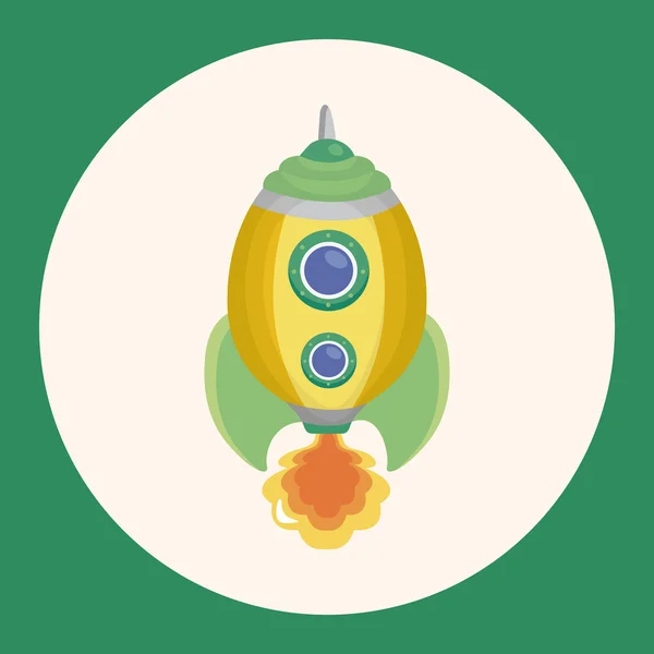 Elementos de tema nave espacial elemento icono — Vector de stock