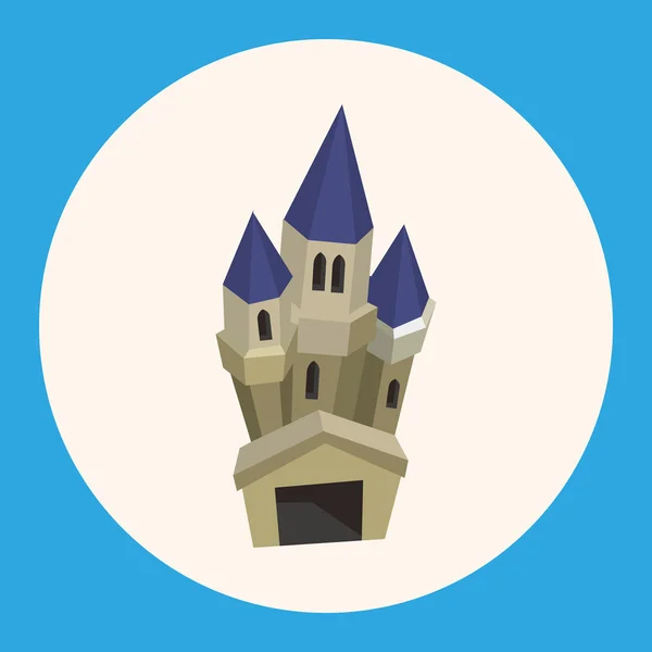 Castle theme elements icon element — Stock Vector