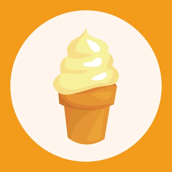 Helados de dibujos animados elementos de tema elemento icono — Vector de stock