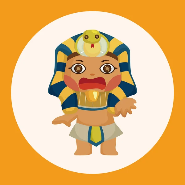 Elemento de icono de elementos de tema de faraón — Archivo Imágenes Vectoriales