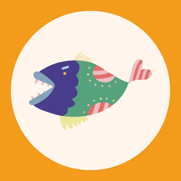 魚のテーマの要素のベクトル、eps アイコン要素 — ストックベクタ