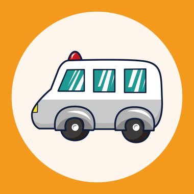 ulaşım ambulans Tema öğeleri simge öğesi