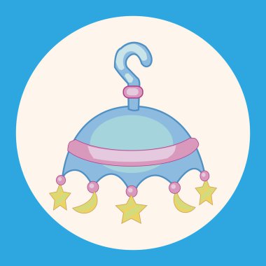 Tema öğeleri simge öğesi asılı bebek