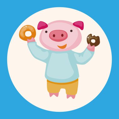 öğleden sonra çay Tema öğeleri simge elemana sahip olan hayvan