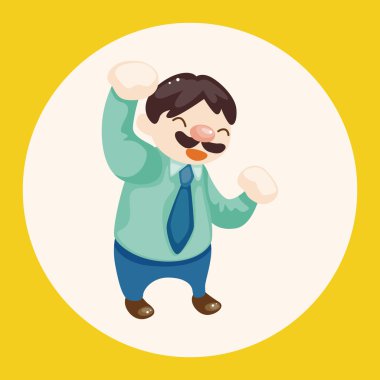 Ofis çalışanları Tema öğeleri simge öğesi