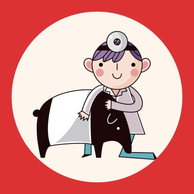 Veteriner Tema öğeleri vektör, eps