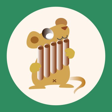 hayvan fare enstrüman çizgi film Tema öğeleri oynarken