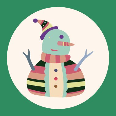 kardan adam karikatür öğeleri vektör, eps