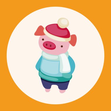 hayvan kış çizgi film Tema öğeleri