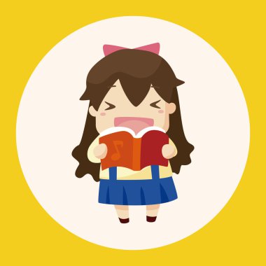 Öğrenci çizgi film Tema öğeleri