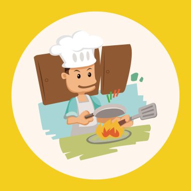 사람들이 테마 쿡 요소 벡터, eps