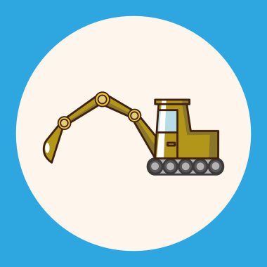 Ulaşım Ekskavatör kamyon Tema öğeleri