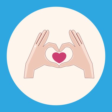 Sevgililer günü aşk kalp Tema öğeleri