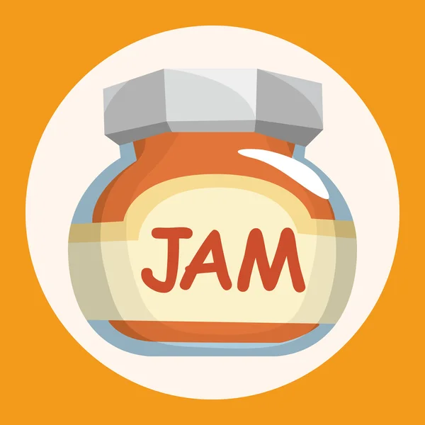 Elemento de ícone de elementos de tema de jam — Vetor de Stock