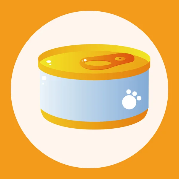 Pet cat food can theme element vector,eps10 icon element — Stock Vector