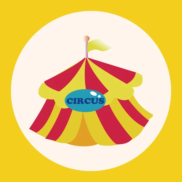 Circus tents theme elements icon element — Stock Vector