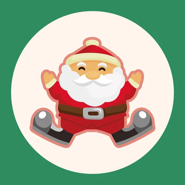 Элемент иконок элементов темы Санта-Клауса — стоковый вектор
