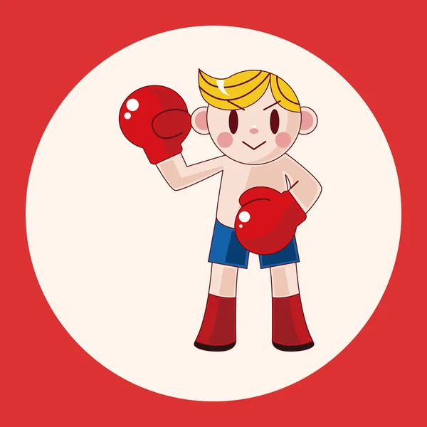 Elementos do tema boxer elemento ícone —  Vetores de Stock