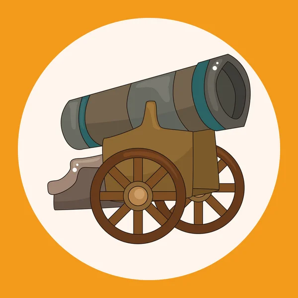 Cannon theme elements vector, eps elemento icono — Archivo Imágenes Vectoriales