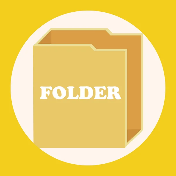 Dossier fichier icône thème éléments icône élément — Image vectorielle