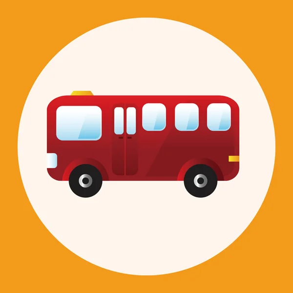 Vervoer bus thema-elementen — Stockvector