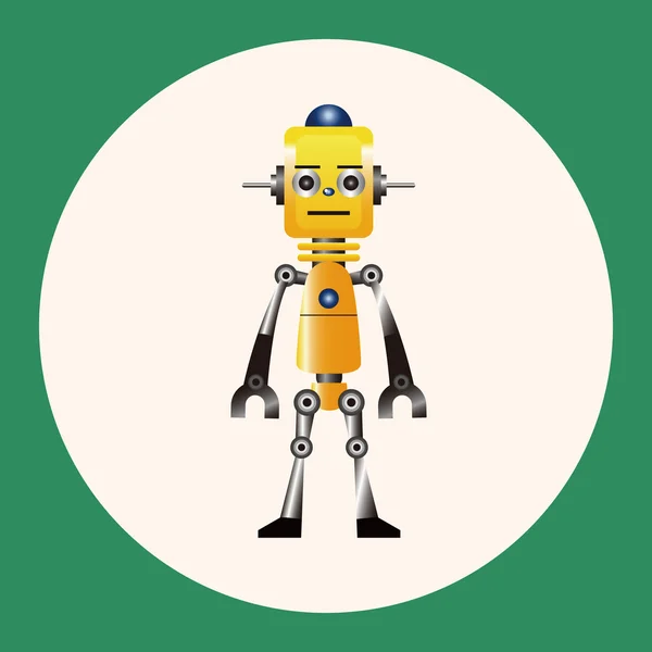 Robot thema-elementen — Wektor stockowy