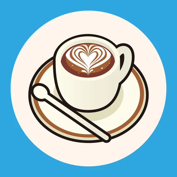 Kaffee-Themenelemente — Stockvektor
