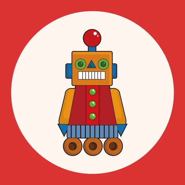 Robot tematu elementy wektor, eps — Wektor stockowy