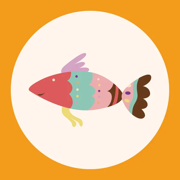 Peces tema elementos vector, eps — Vector de stock