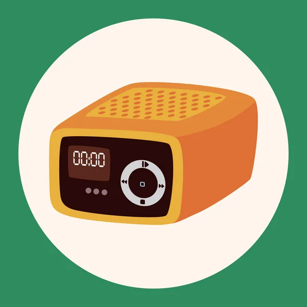 Radio tema elementos vector, eps — Vector de stock