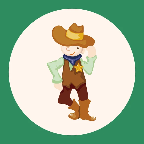 Cowboy theme elements — Stock Vector