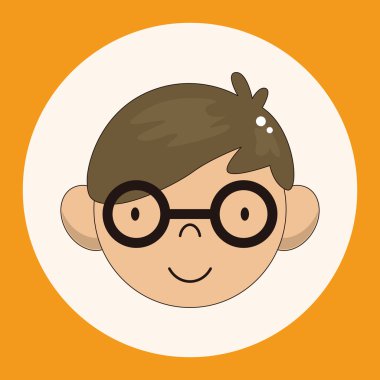 yüz chatacter Tema öğeleri vektör, eps