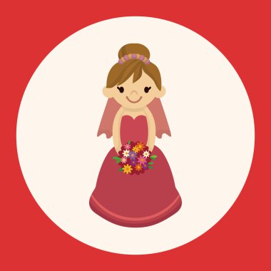 Düğün çift Tema öğeleri vektör, eps