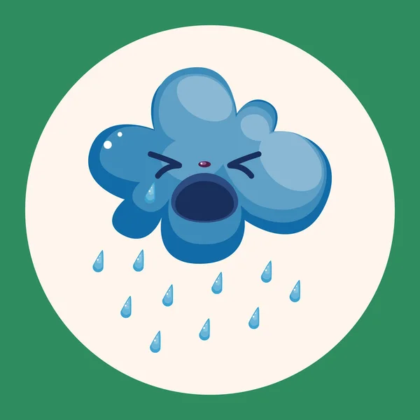 Prvky motivů deštivého počasí — Stockový vektor