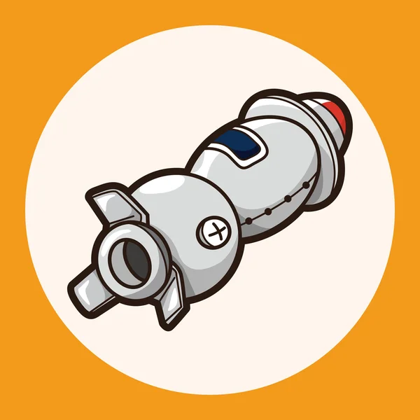Elementos de tema nave espacial elemento icono — Vector de stock