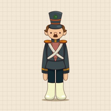 Oyuncak askerler Tema öğeleri vektör, eps