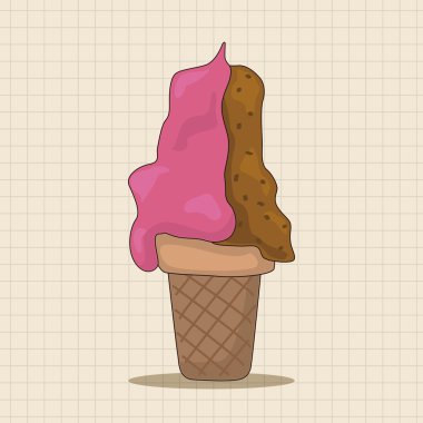 dondurma çizgi film Tema öğeleri